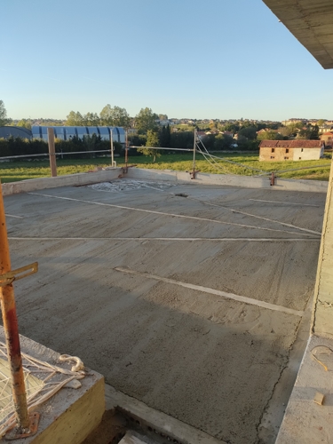 Nivelado y listo para impermeabilizar