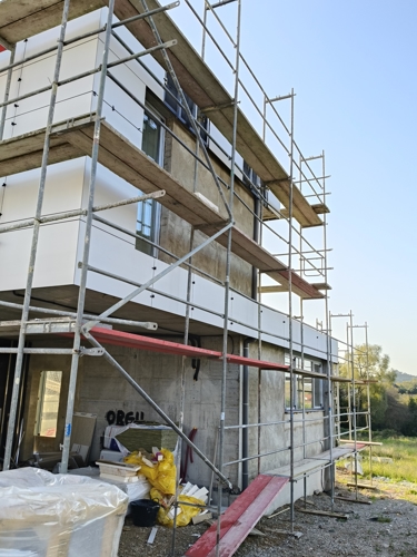 Colocación de fachada en ángulos